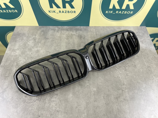 Решітка радіатора (ноздрі) рест. - M5 (подвійні, карбон) - BMW 5 LCI (G30/G31)