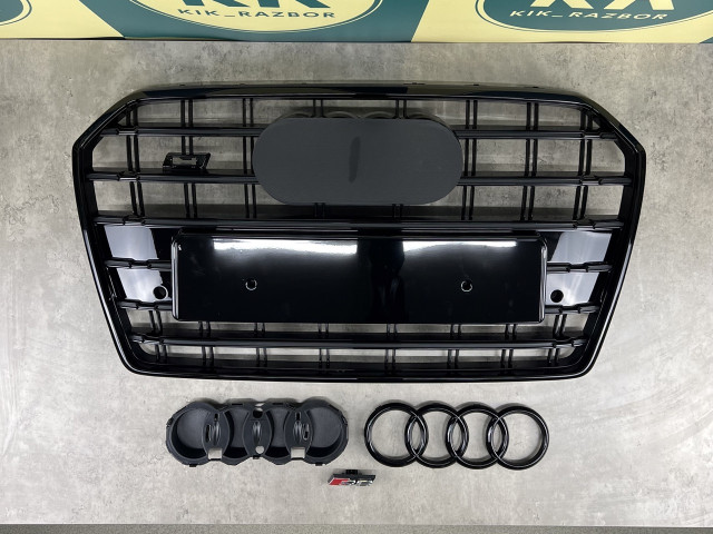 Решітка радіатора - S Line (рест.) - AUDI A6 (C7) 2014-2018