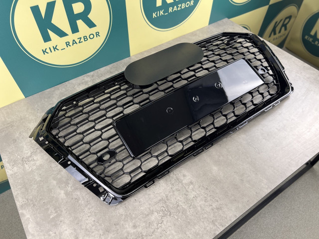 Решітка радіатора (RS4, чорна) - AUDI A4 (B9) 2015-2018