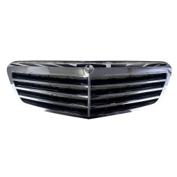 Решітка радіатора (чорний, хром) - Mercedes Benz (E-Class W212) 2009-2012 (A2128800583 / A2128801083)