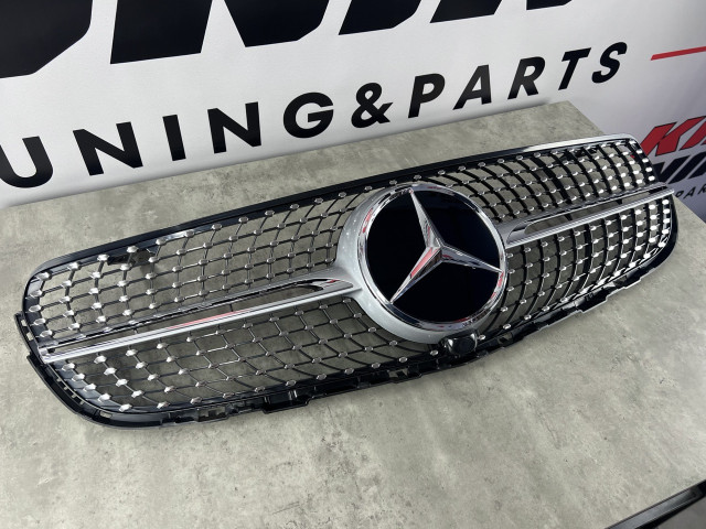 Решітка радіатора - Diamond Black (під камеру) - Mercedes Benz (GLC-Class X253) 2015-2019